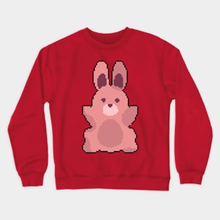 Carrot Chompers: Pixel Art Illustration for Rabbit-themed Tees Crewneck Sweatshirt